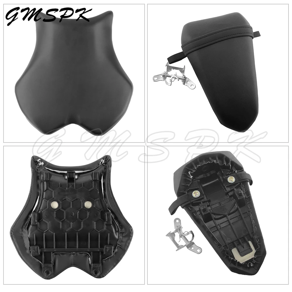 Front Rider Driver Seat Rear Passenger Seat Pillion Fit for Yamaha YZF-R6 YZF R6 YZFR6 2017 2018 2019 2020 2021 2022 2023 2024