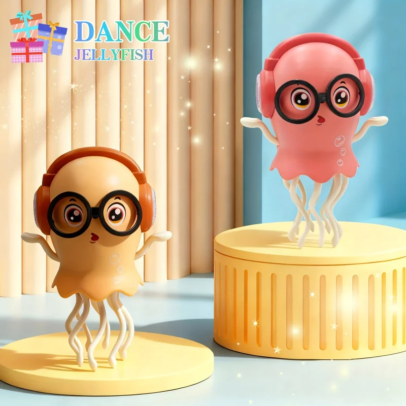 Jouet lumineux éducatif pour enfants, méduse dansante électrique, rouge, vert, Orange, conception de Simulation tricolore, jouet créatif pour enfants
