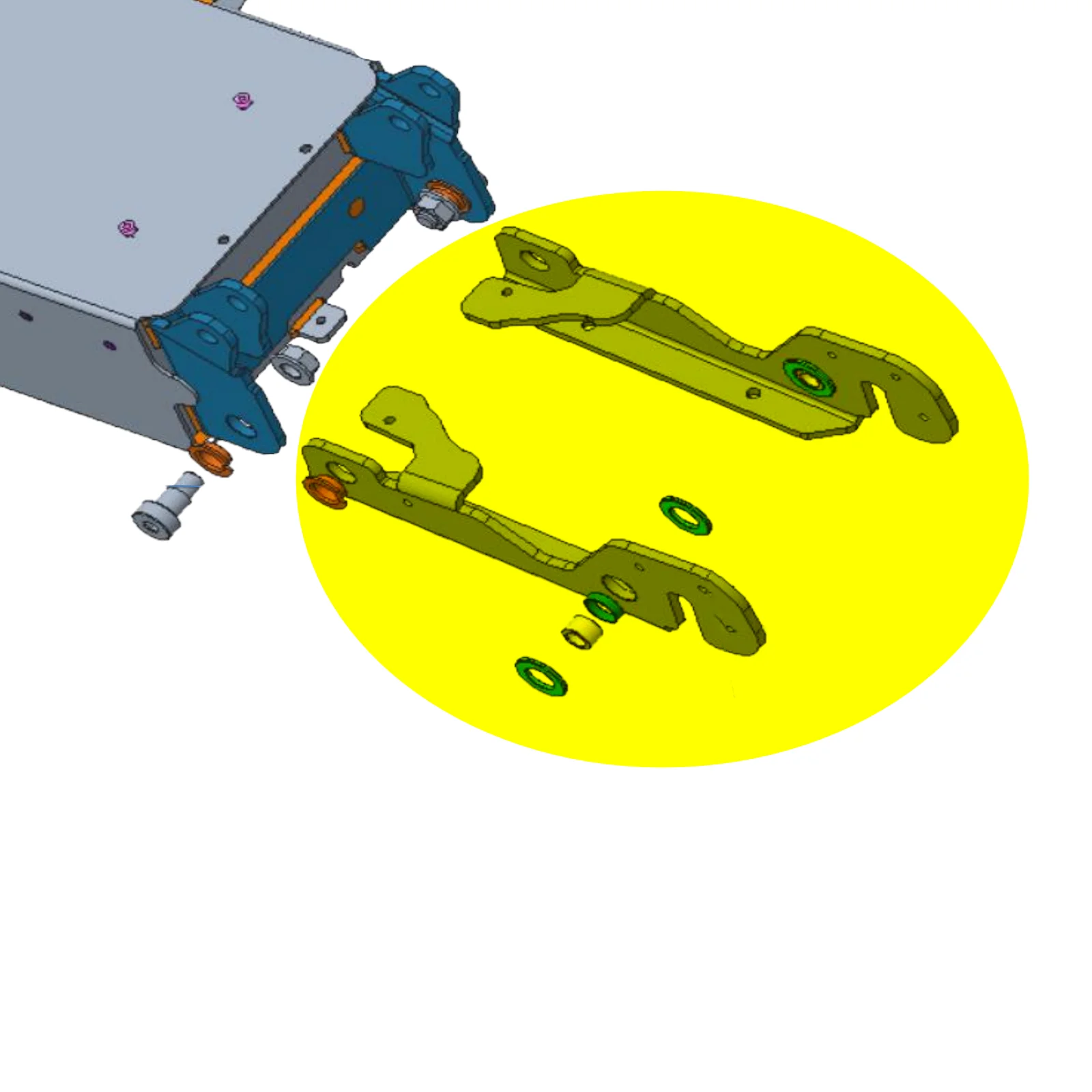 Rear Damper Support for Ninebot KickScooter Max G2 G65 Suspension Shock Swing Arm Aluminum Alloy Spare Parts