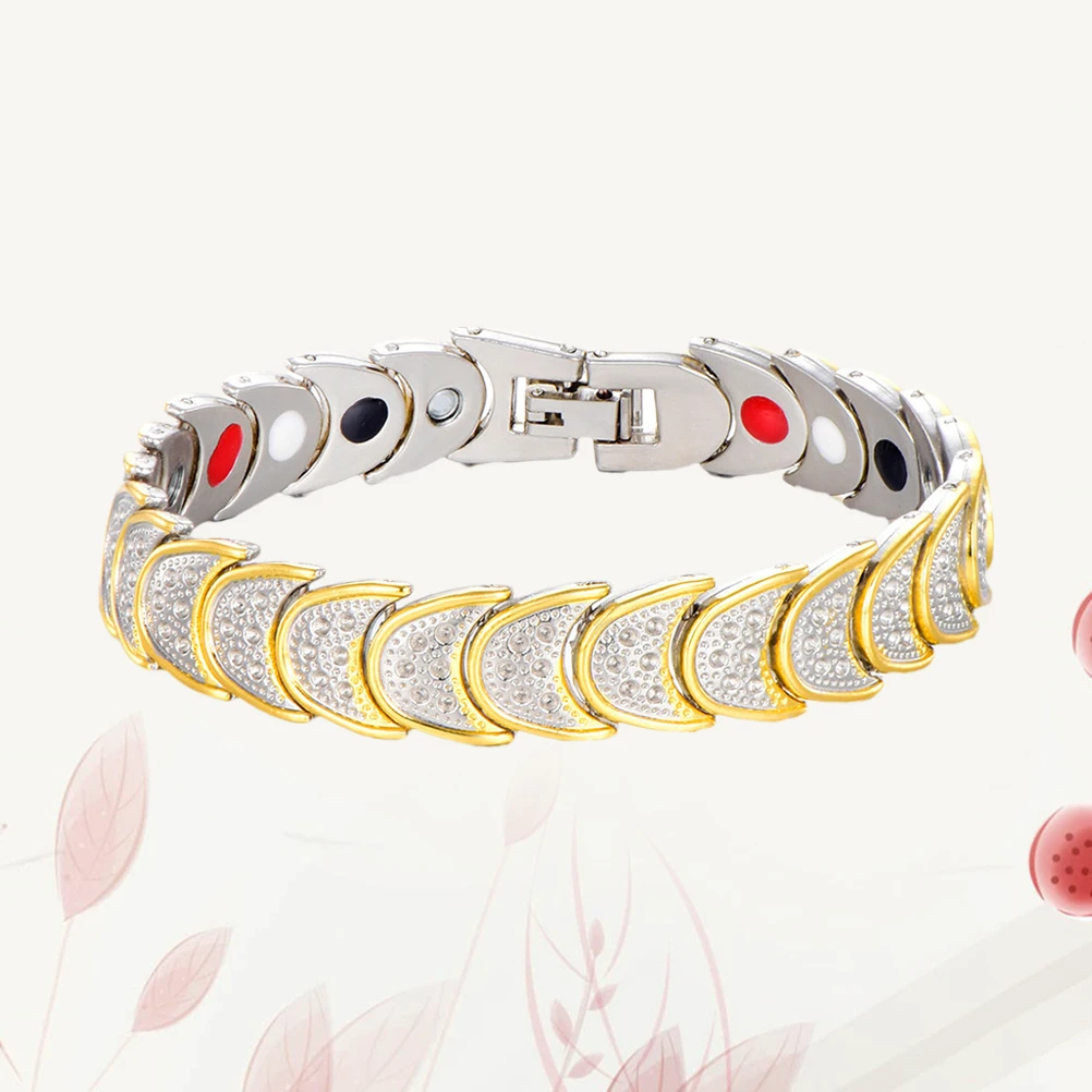 

Magnetic Bracelet Copper Ion Pain Relief Fatigue Anti Radiation Sleep Aid Health Jewelry Bangle H Chain