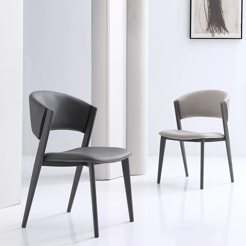 Dining Chair Home High Sense Dining Chair Italian Minimalist Casual Chair Modern Simple High-end Dining