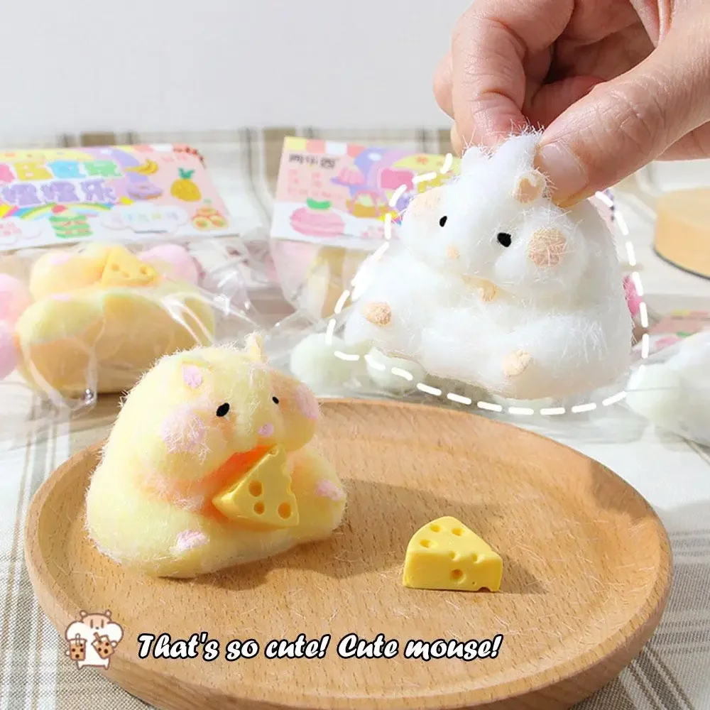 Taba Squishy Cute Plush Hamster Fidget Toy Mochi Antistress Stress Relief Toy Dla dorosłych dzieci Powolne odbijanie Zabawki sensoryczne Prezenty