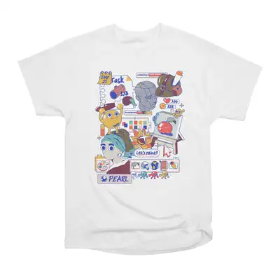 Aesthetic Doodle Collage T-shirt Girl With A Pearl Earring Remix Painting Cartoon Sticker Bomb Graphic Unisex Short Sleeve Tops