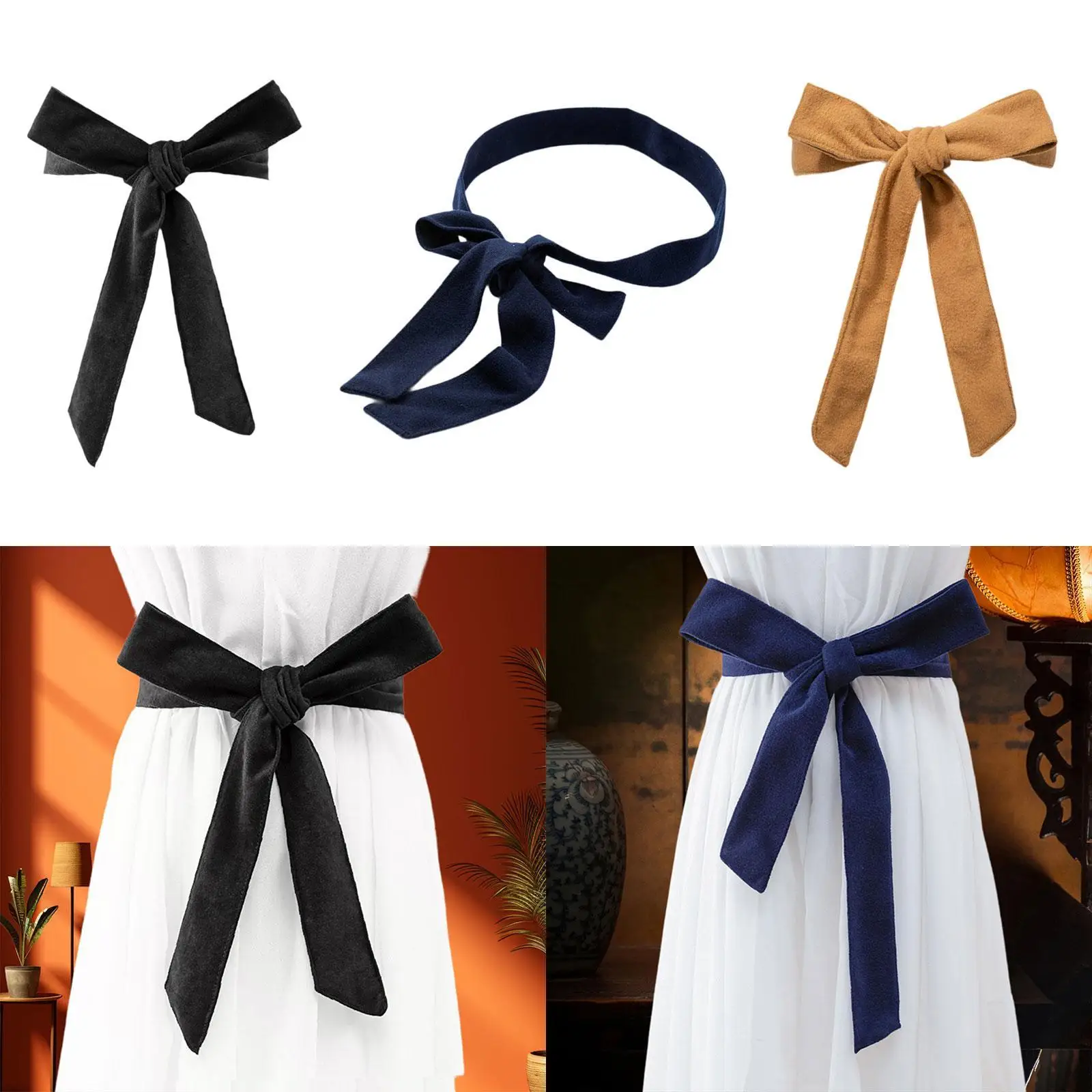 حزام مشد نسائي من الصوف، حزام معطف أنيق للتنقل