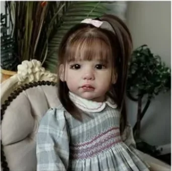 

70 см огромная детская 28 дюймов реборн для малышей Lilly Reborn виниловая кукла для малышей завершенная окрашенная готовая кукла