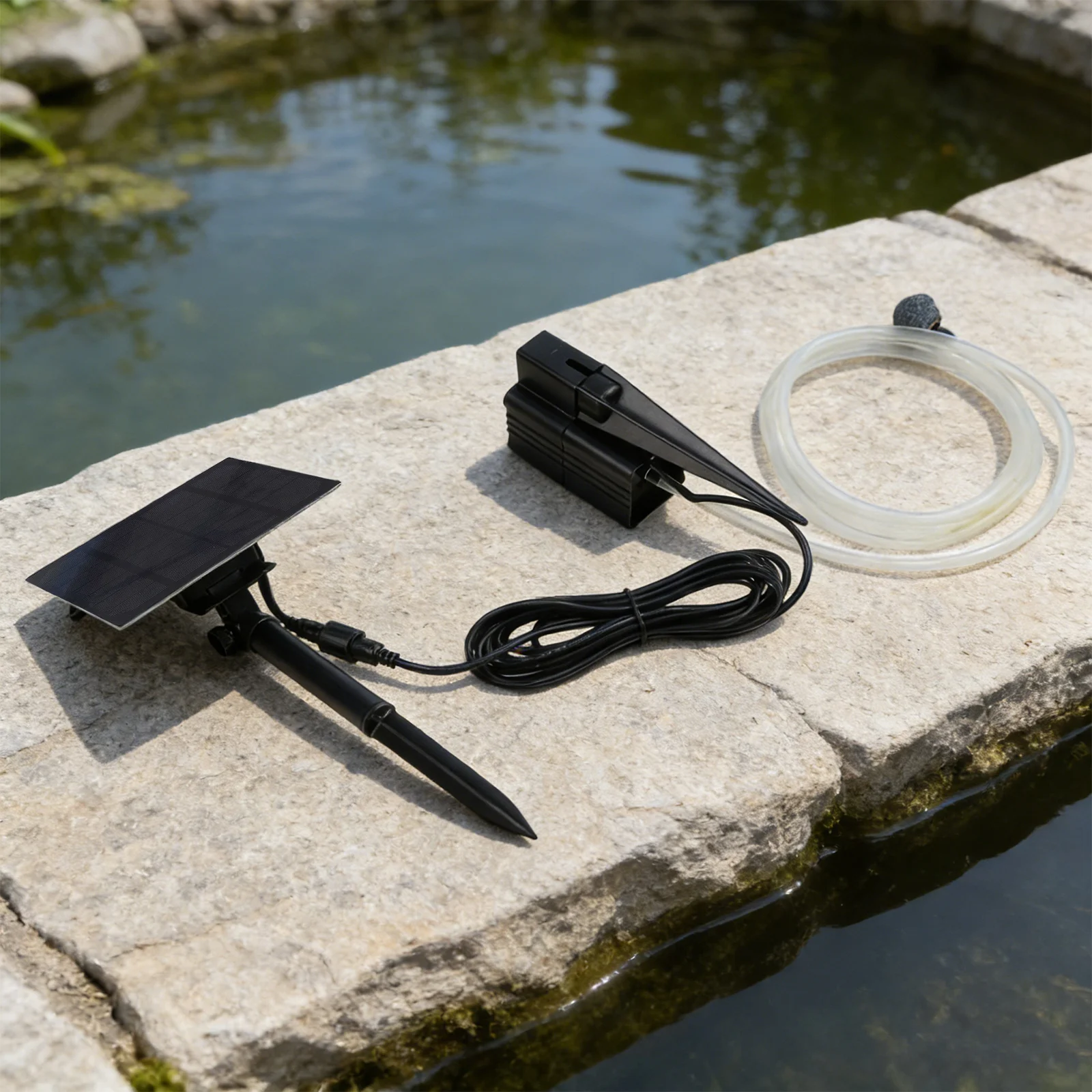 

For Fish Ponds Sustainable Aerator Outdoor Garden Pump Cable Length 300cm 9.8ft Fishing Equipment 1.5m Hose Length