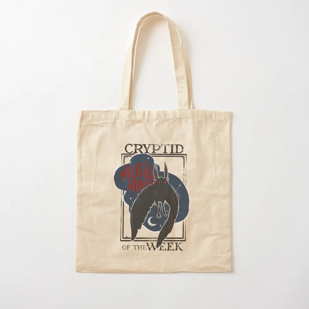 

MothMan: Cryptid of the Week Tote Bag hand bag ladies shopping bag Big custom bags Canvas Tote