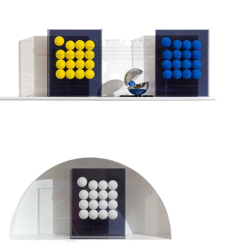 

Modern light luxury sponge ball decorative painting, niche creative personalized ornament, home decoration