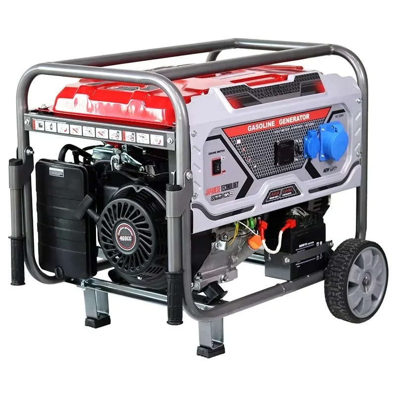 Portable Heavy‑Duty Power Generator 3‑10KW Single Three Phase 220V 380V Emergency Power Supply For Construction Site Operation