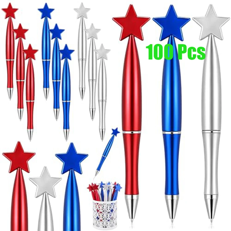 100-penne-a-sfera-in-metallo-con-stella-a-tema-usa-penne-patriottiche-rosse-bianche-e-blu-con-stella-cancelleria-decorativa