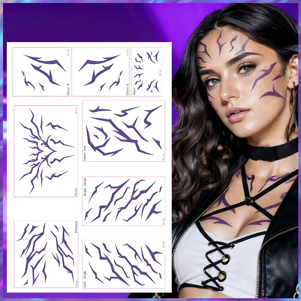 KPop شيطان الصيادين مجموعة الوشم المؤقت رومي و جينو أنماط حفلة عيد ميلاد أنيمي ملصقات الأولاد هالوين تأثيري رومي الوشم