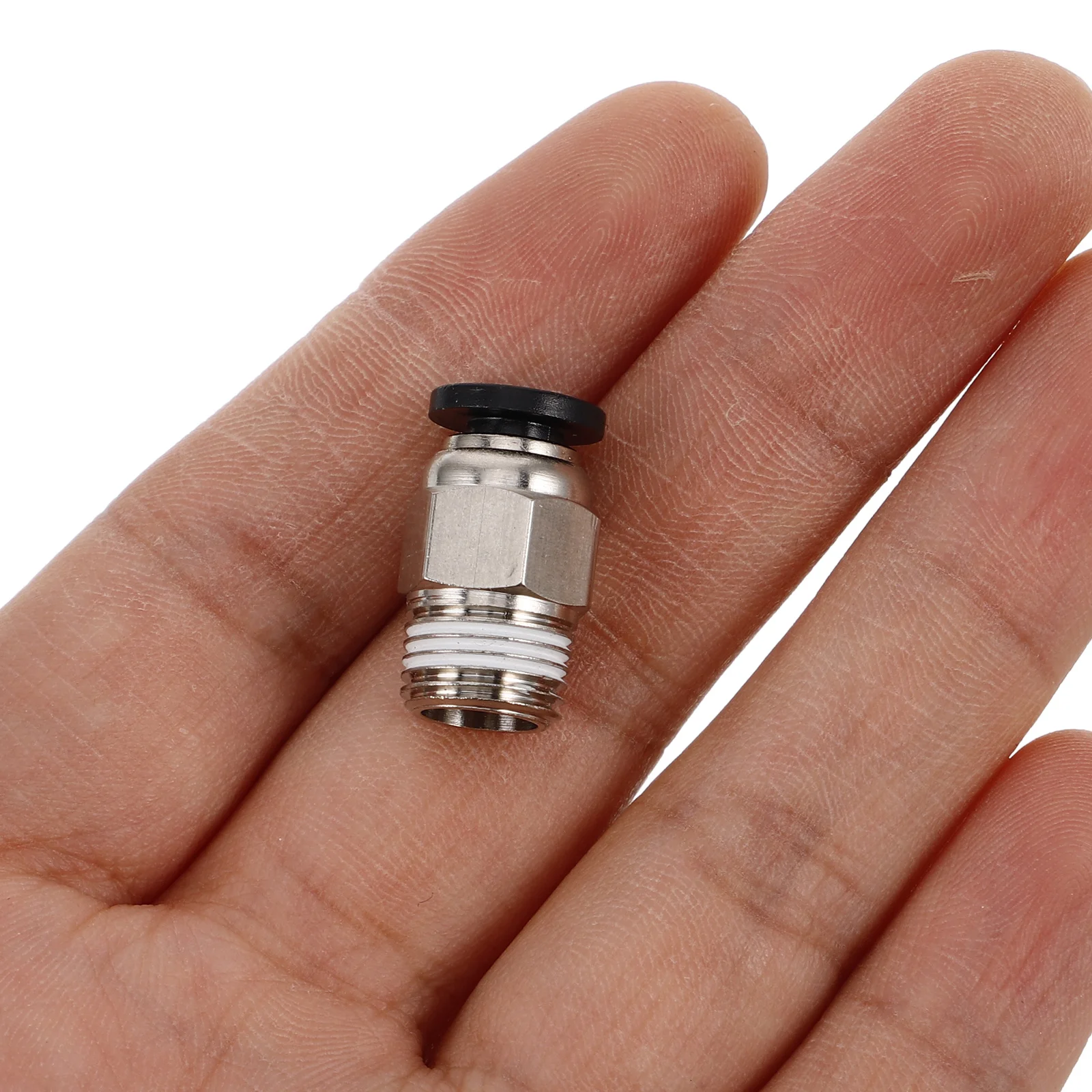 10Pcs Pc4-01 Pneumatic Connectors M10 Thread Straight Push-to-Connect Fittings Efficient Quick Release Tube Connectors for 3D