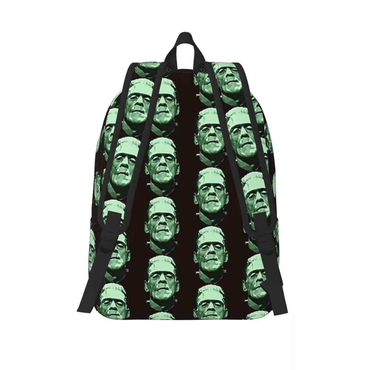 Monster Face Halloween Costumes para homens e mulheres, Cool Halloween Backpack, Frankenstein Backpack, Estudante, Caminhada, Viagem, Laptop, Canvas Bags