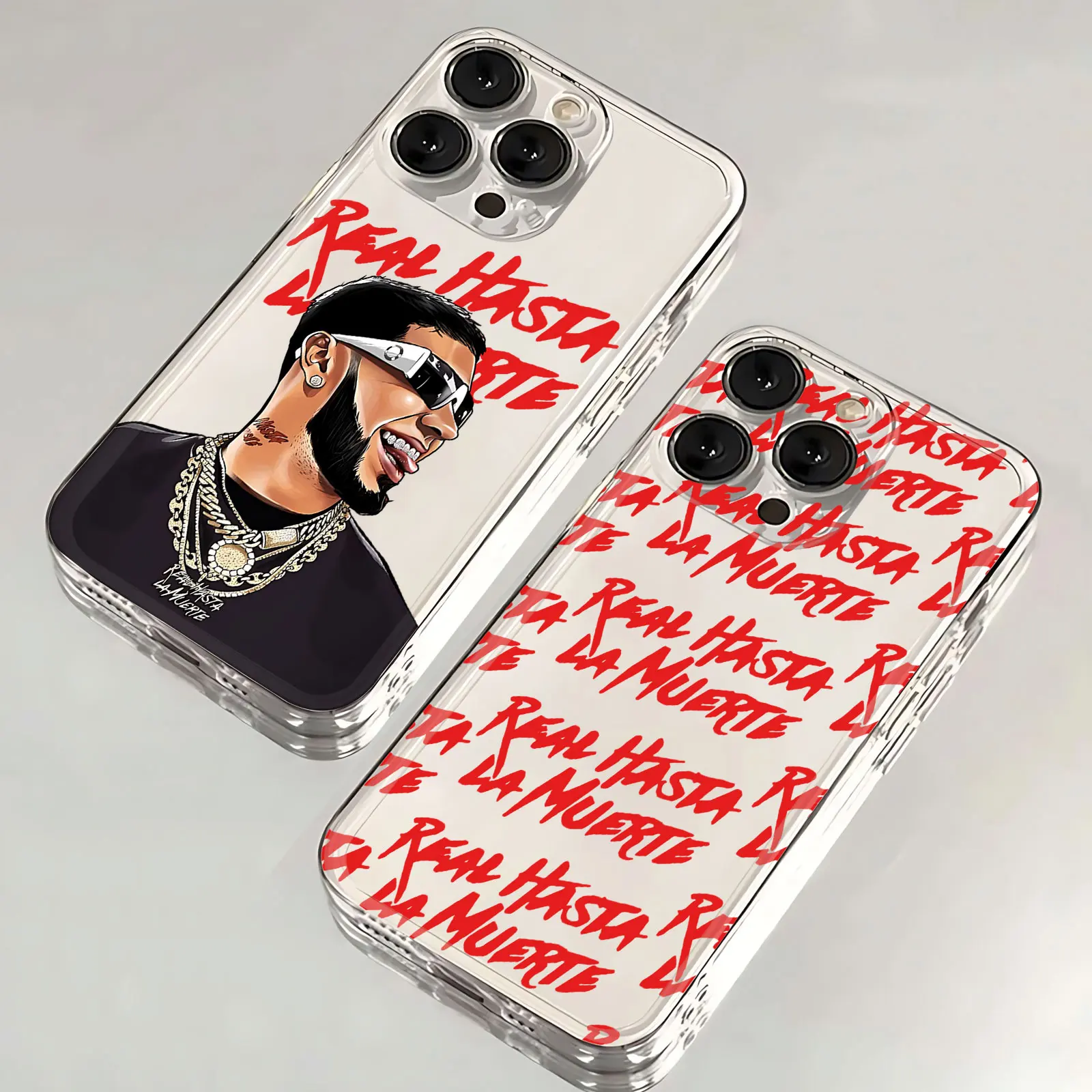 Anuel AA rapper Hot Clear Case For Samsung A73 A72 A71 A55 A52 A51 A50 A35 A33 A32 A31 A30 A24 A23 A22 A13 A12 A05 5G Cover