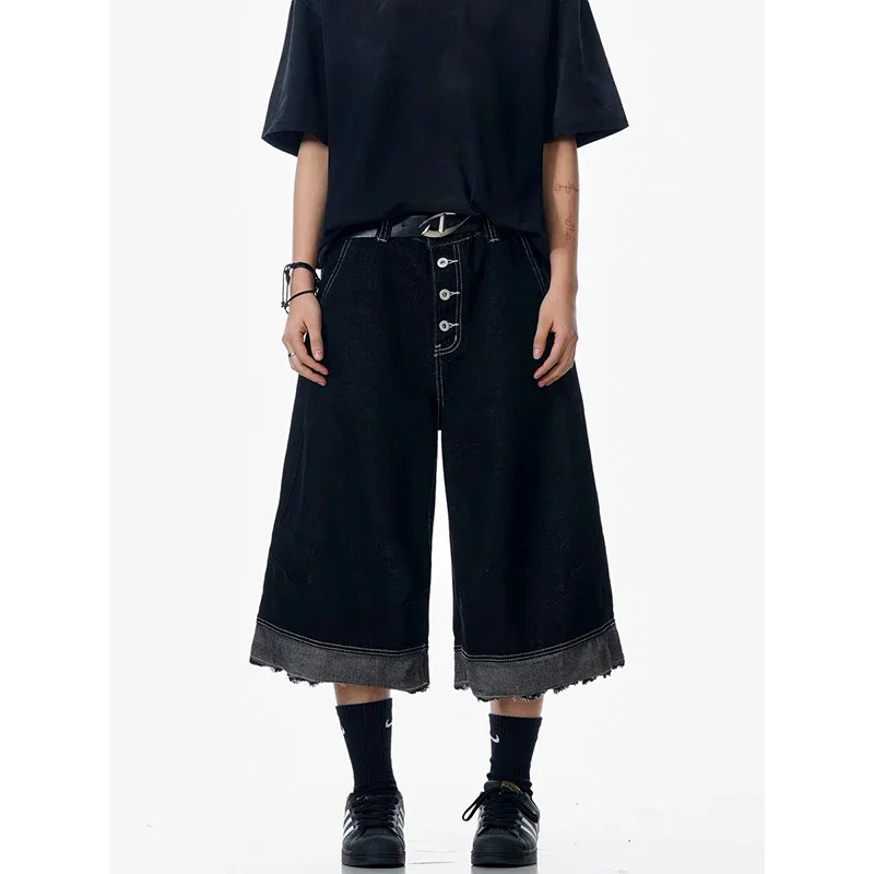 

American Retro Y2k 2000s Baggy Jeans Shorts Women Summer Streetwear Jorts Harajuku Gothic Oversized Vintage Denim Pants