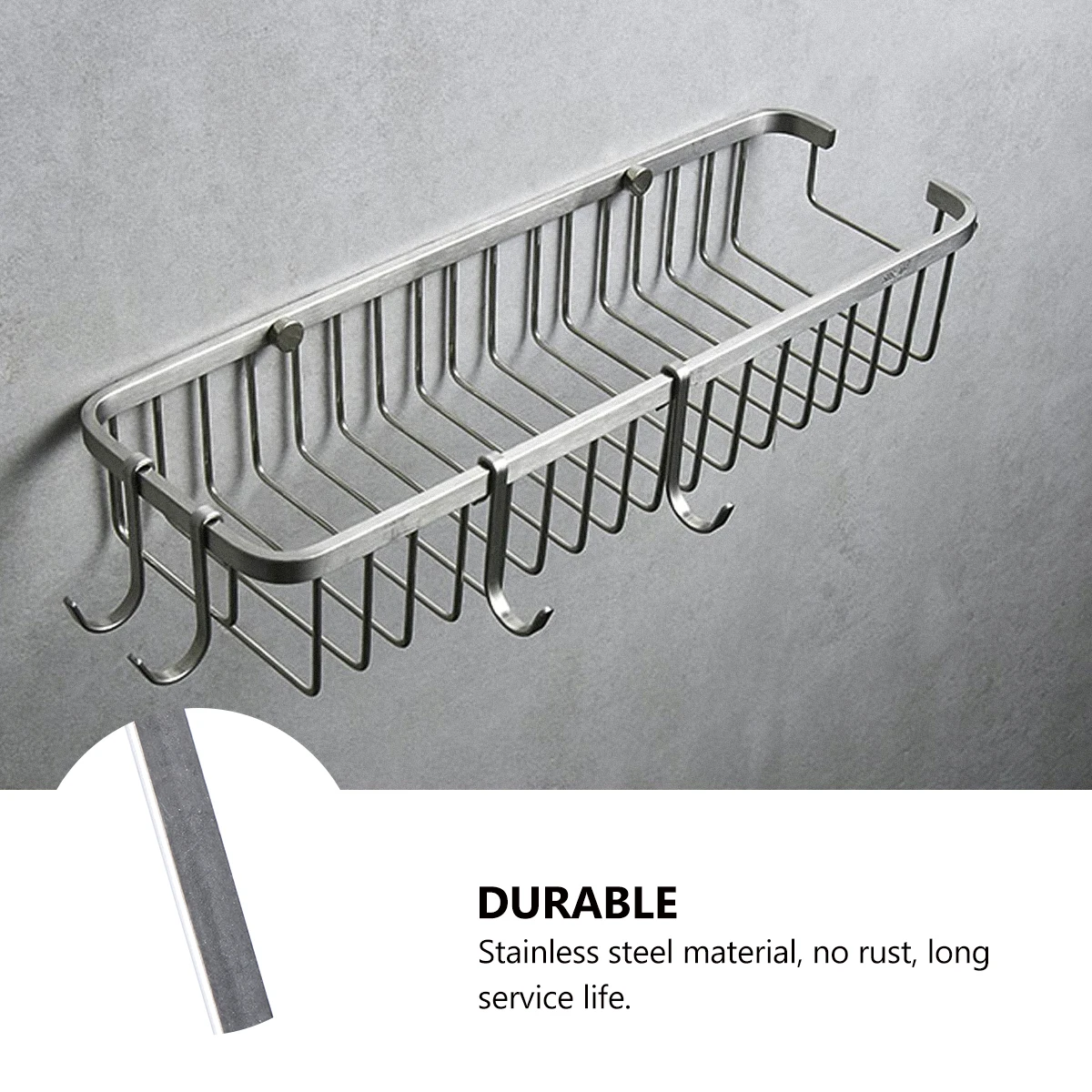 

5pcs Kitchen Rack Heavy Kitchen Storage Holder Duty Stainless Steel Wall mounted Multi functional Holder ganize Items Neatly