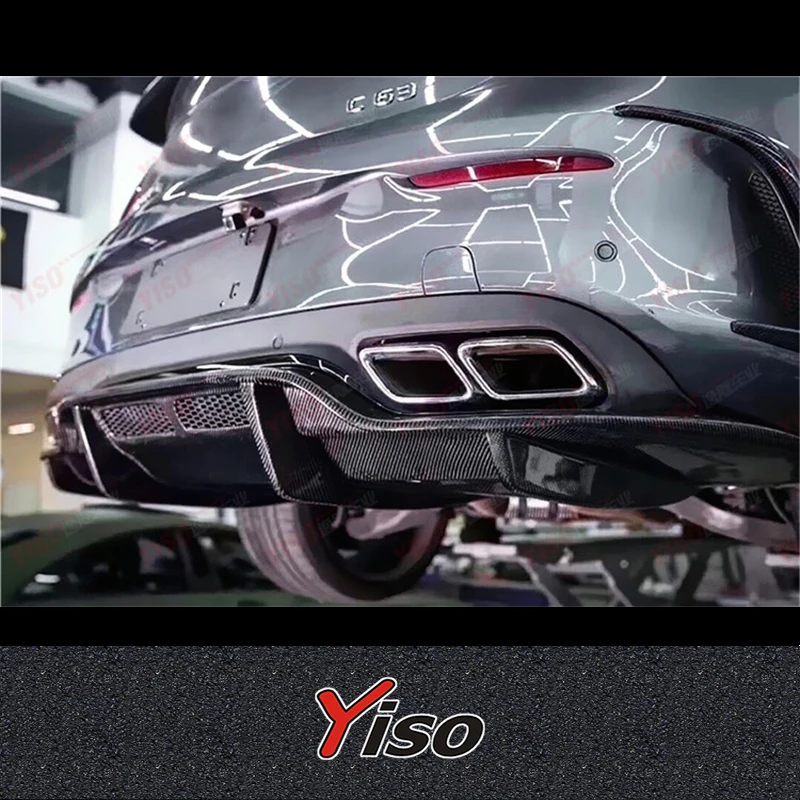 

Подходит для C-класса W205 C63, модифицированная версия AMG COUPE PSM, задняя губа из углеродного волокна, задний спойлер, диффузор