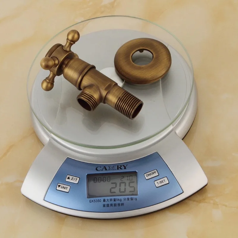 BAKALA-Vanne triangulaire en bronze, vanne de contrôle de l\'eau du robinet, vanne triangulaire antique, égout
