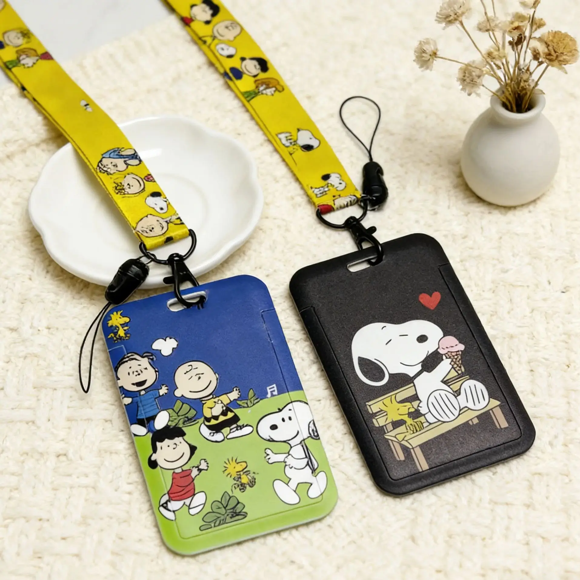 Anime Characters Card Holder Lanyards Keys Neck Strap Card Badge Keychain ID Credit Bus Card Cover Hang Rope Lariat Lanyard view 3
