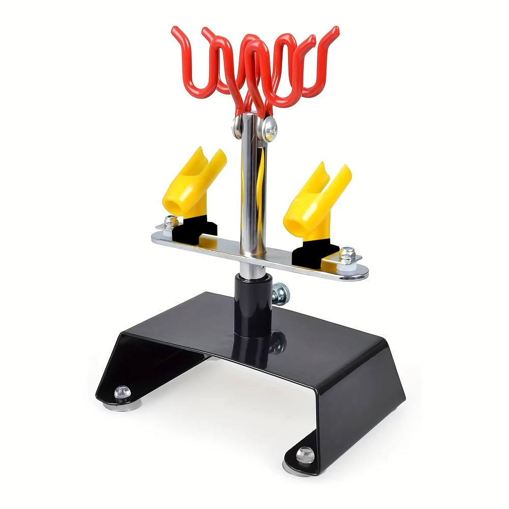 JOYSTAR New 2+2 Airbrush Holder clamp-on Table Mount Hobby Stand