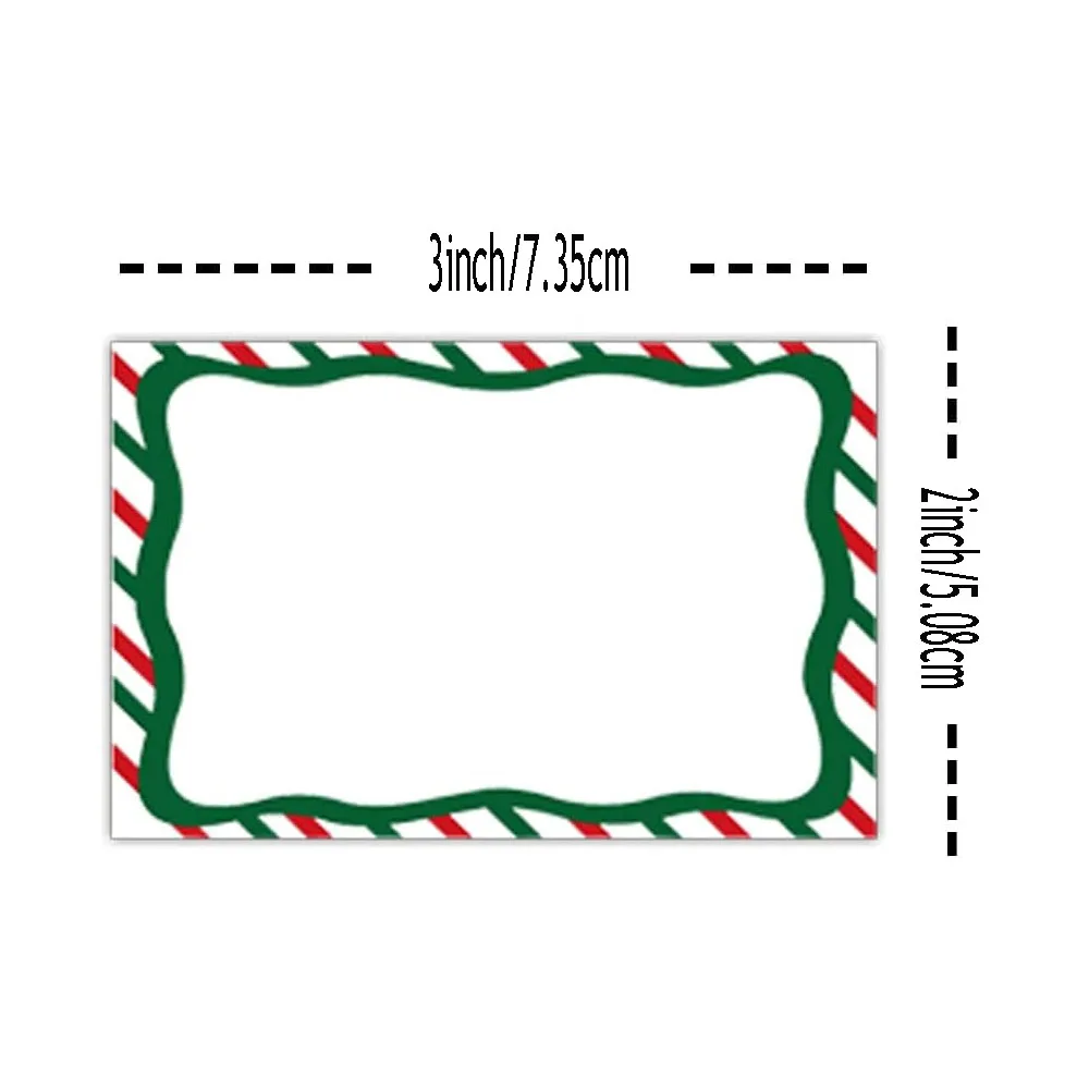 Christmas Gift Tags to and from Christmas Name Tags 3x2 Inch Holiday Decorative Presents Stickers 60Pcs