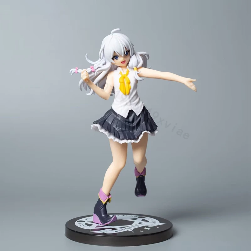 20cm figurka Anime Elaina wędrująca czarownica: podróż figurki elainy figurki dziewczyny Kawaii Model kolekcjonerski lalki