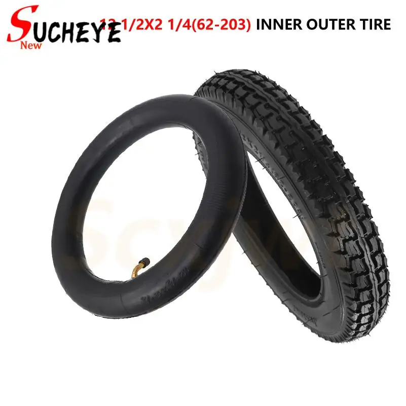 12-Inch tires 12 1/2 x 2 1/4 (62-203) for electric scooters and electric bicycles with inner and outer tire accessories