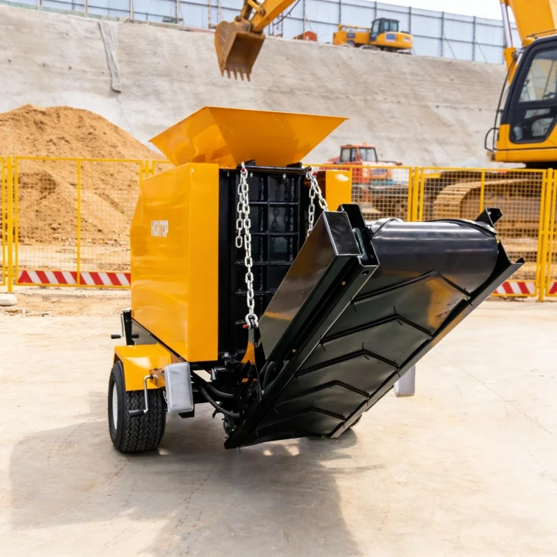 HIGHTOP Mobile Gravel High-Efficiency Crushing Of Construction Waste Ore Site Sand Field Screening Crusher