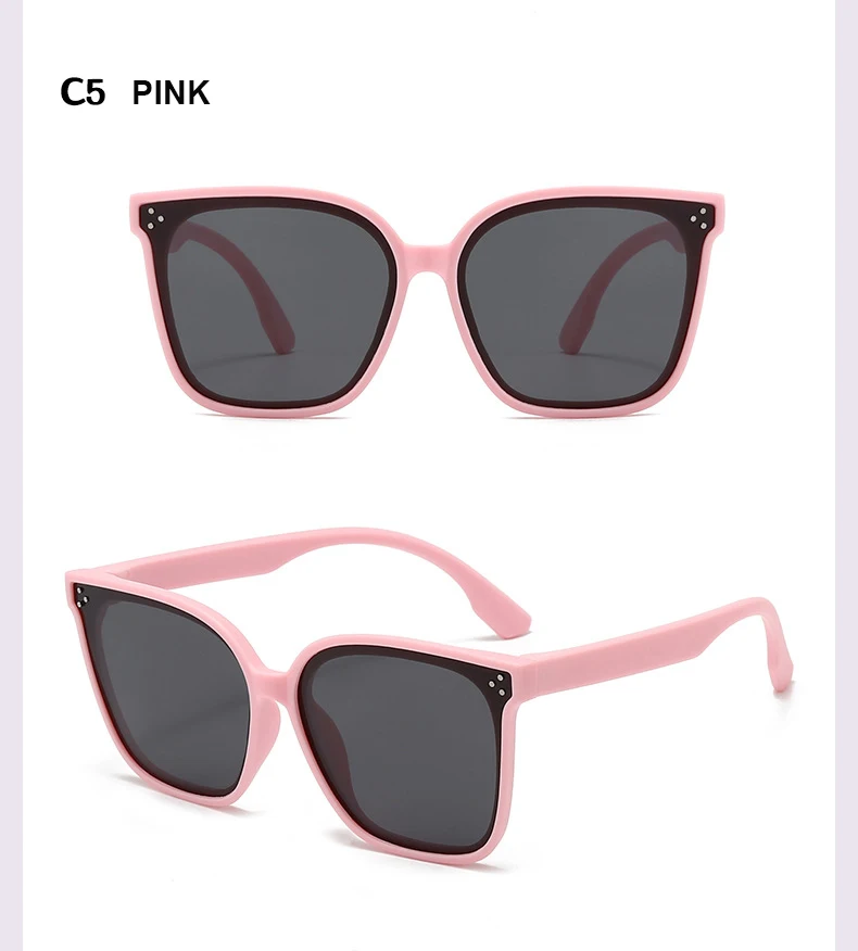 Kindersonnenbrille, großer Rahmen, modischer Sonnenschutz, Anti-Ultraviolett-Silikon, polarisierte Kinderbrille 23048 23048 – Detail 11