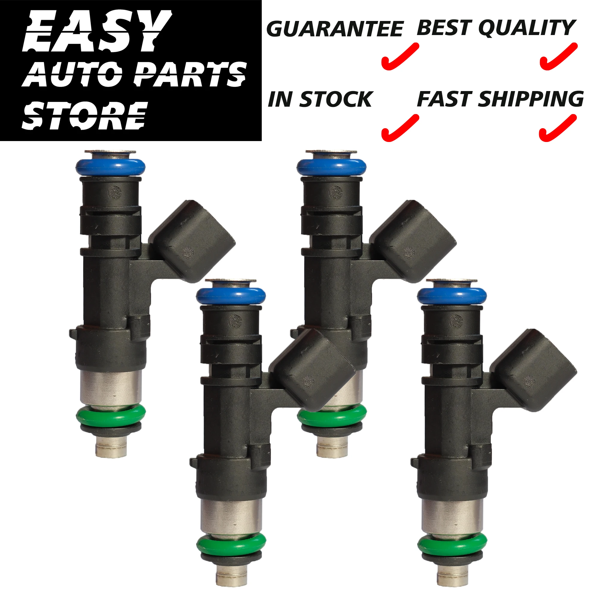 

Fuel Injector,OEM 0280158284,For Ford Fiesta 1.6L I4 Flex L4 10-13 AE8E-BA EV14ES,Set of 4,2 year warranty