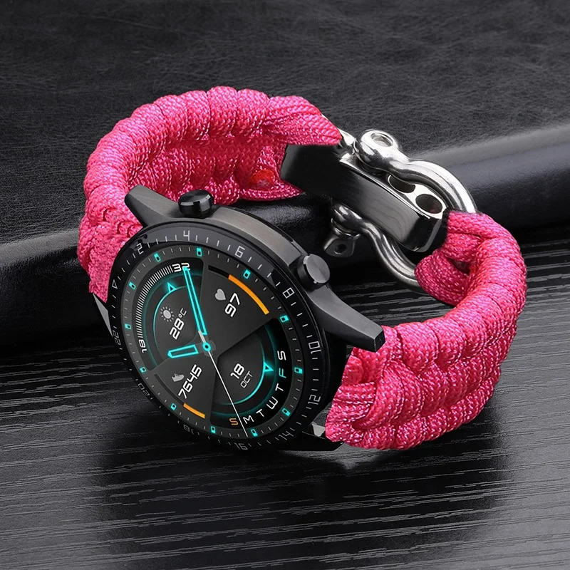 20mm 22mm 24mm Weben Nylon Sport Uhrenarmband für Männer Frauen Universal Uhrenarmband Armband Zubehör mit Werkzeug – Detail 19