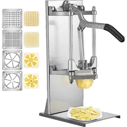 Commercial French Fry Cutter with 1/2″ 1/4″ and 3/8″ Blade Easy Dicer Chopper 6/8-wedge Slicer Lemon Potato Cutter