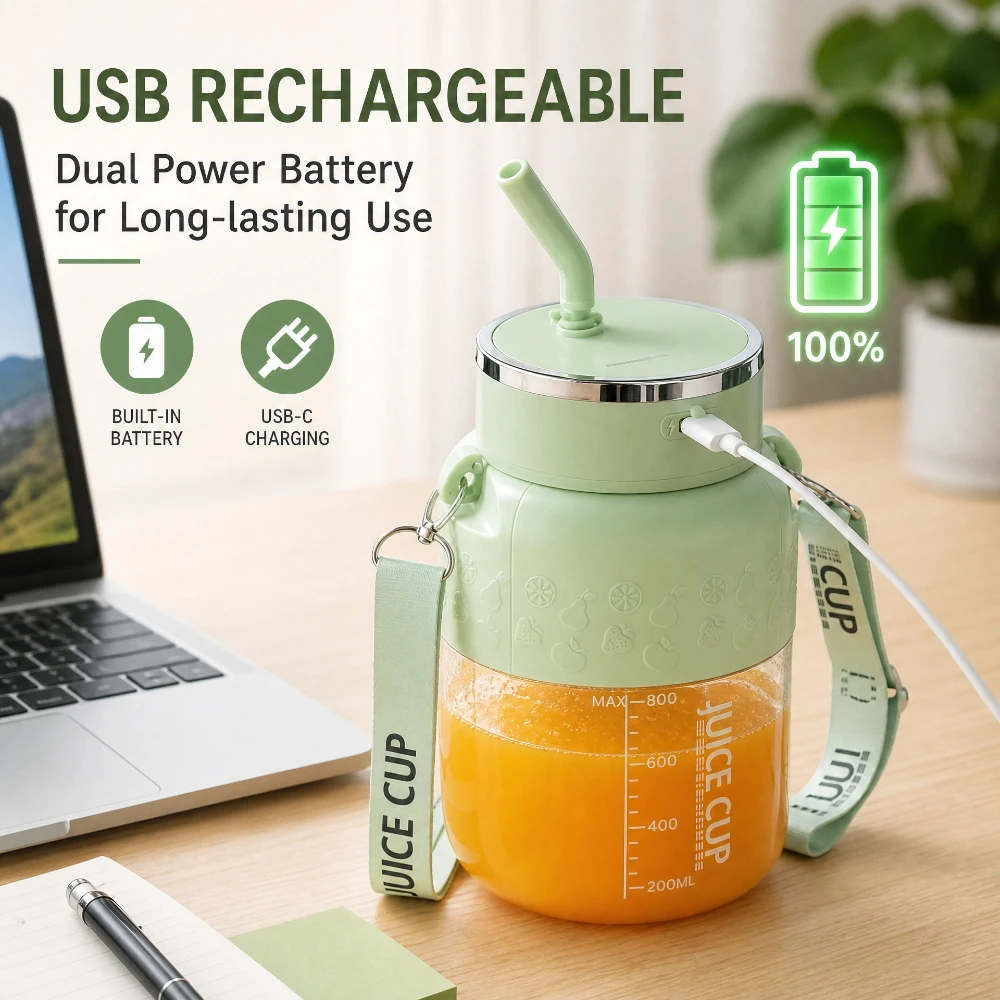 Портативный блендер с соломинк – обзор и цена Portable Blender Usb Rechargeable