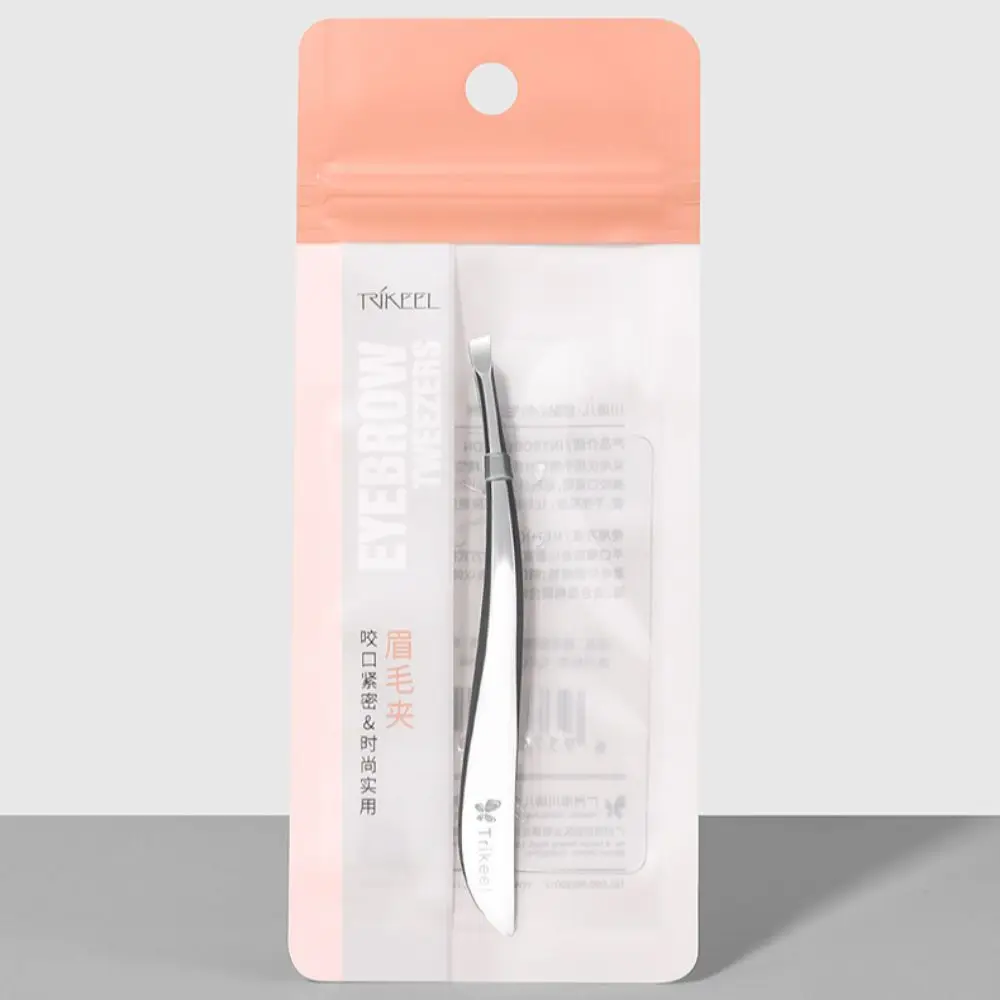 

Portable Stainless Eyebrow Tweezers Tilted Anti-fingerprints Slanted Eye Brow Clips Easy To Use Durable Fine Hairs Puller Women