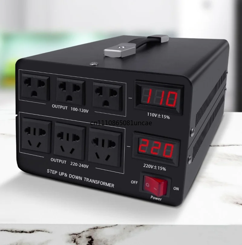Bidirectional High Power Voltage Transformer 220V 110V 120V 100V Step Up Down Power Converter