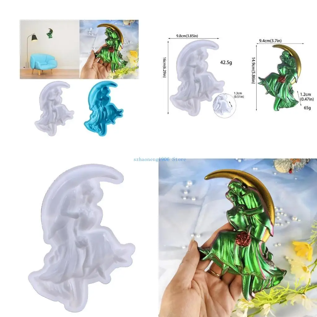 

85LF Epoxy Resin Moulds Silicone Ornaments Molds Couples Shaped Resin Casting Molds