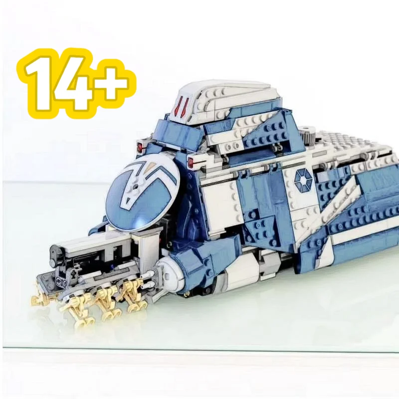 

976 деталей в наличии: Конструктор Galaxy 75435 MTT, модифицированный военный космический корабль, набор для сборки, игрушка, подарок на день рождения или праздник для детей