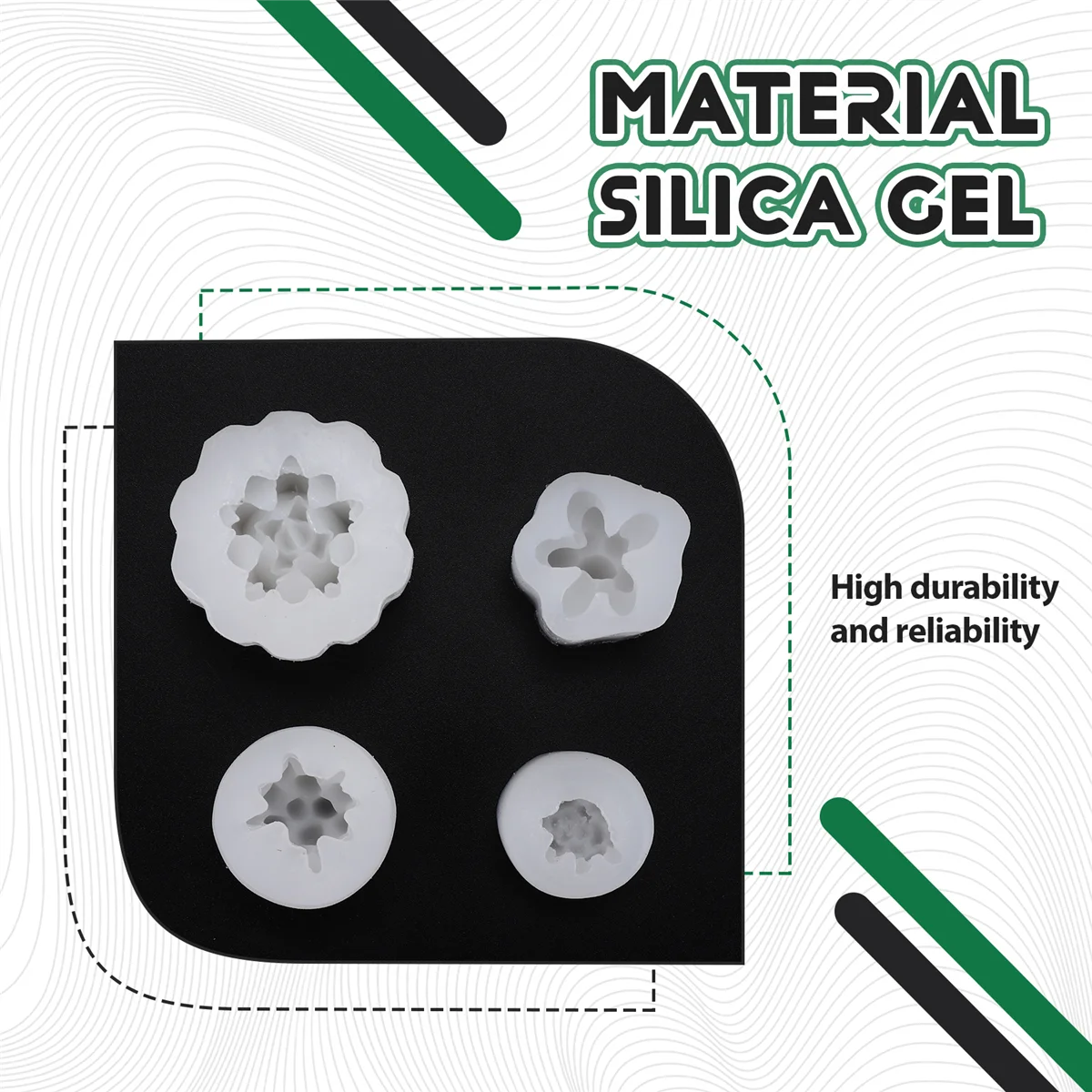 Moldes de silicona, 4 Uds., moldes de silicona para velas, molde para plantas suculentas, moldes de fundición de resina para hacer