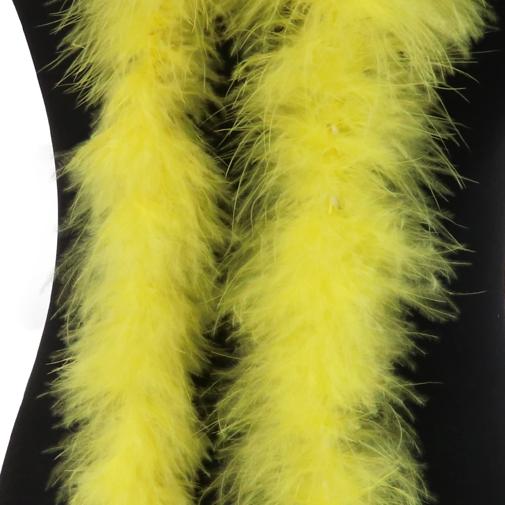 Boa En Plumes De Dinde Multicolore – 2 Mètres, 13 G – Artisanat, Mariage, Cosplay, Costume – Gris Foncé