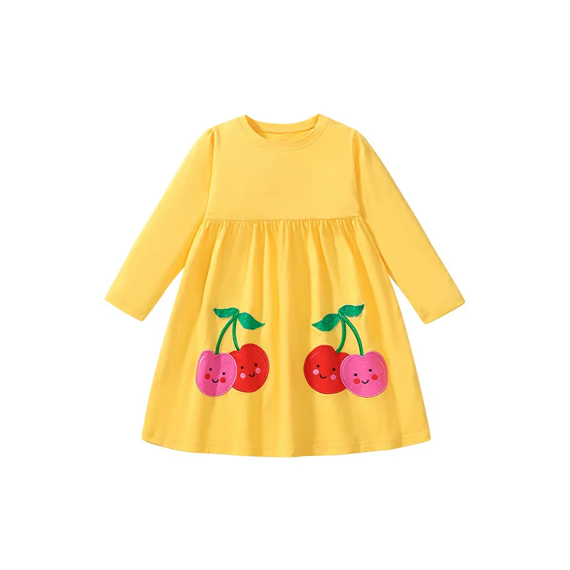 

Autumn Girls Long Sleeve Dress Cute Girls Princess Dress Casual Children's Dress