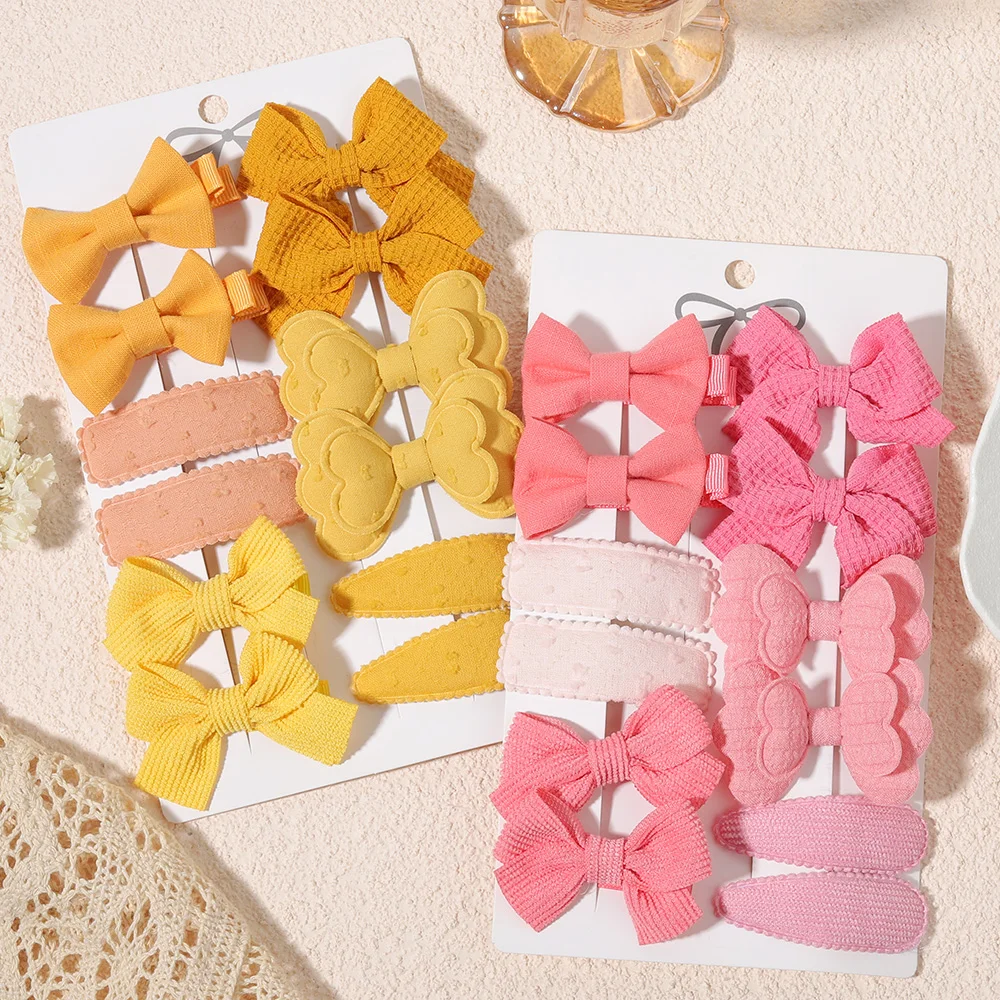 10/11/12 Stück/Set Mädchen Haarspangen mit Schleife, süße Schleifen-Haarspangen für Kinder, Baby-Geburtstagsdekoration, Haarspangen für Mädchen, Haar-Accessoires – Detail 6