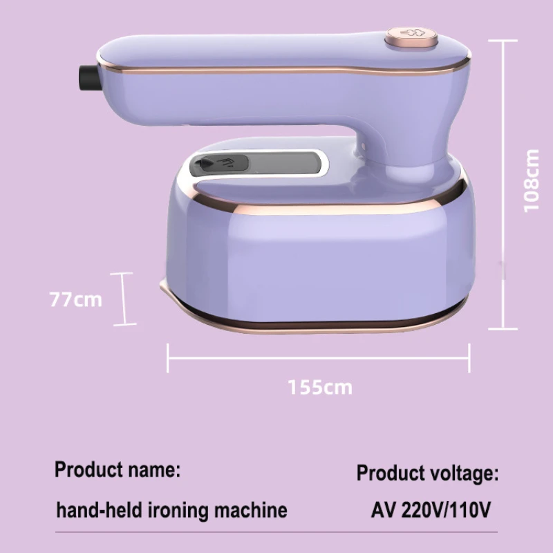 مكواة بخار محمولة بقوة 1000 وات، مكواة بخار سريعة الحرارة لمدة 20 ثانية للملابس والسيارات والمنزل والسفر وخيارات OEM المحمولة المتاحة