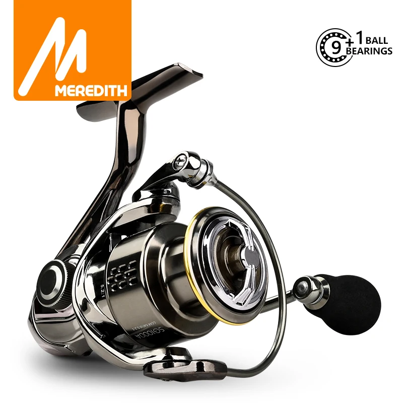 

2022 MEREDITH EZGO SG1000-6000 Alloy Metal Body Spinning Fishing Reel 25KG Max Carbon Washer Drag 9+1BB Saltwater Fishing Tackle