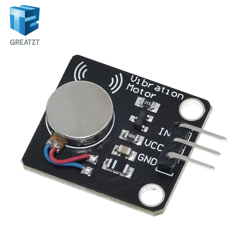 GREATZT 5V Vibrating Vibration Motor Module High and Low Level Vibration Mini Motor Module for Arduino