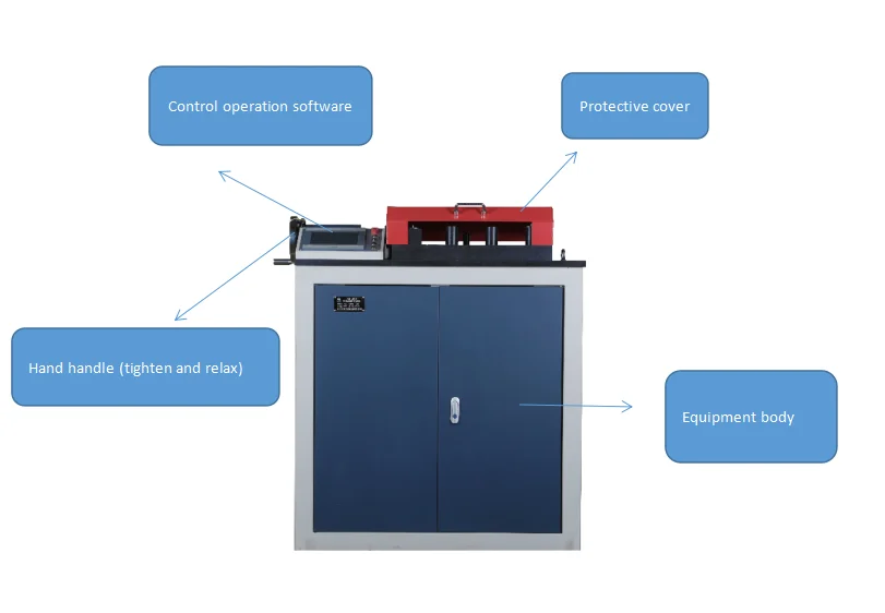 6-40mm Touch Screen Steel bar cold bend tests and rebend tester  Testing equipment