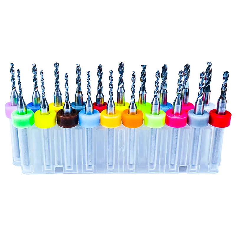 2,95/3,95/4,95/5,95 40 Stück große Leiterplattenbohrer aus Stahlkarbid für CNC-Bohrer