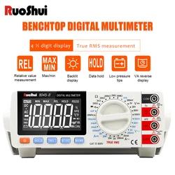 RuoShui 8045 Multimetro 20000 conta True RMS AC/DC 1000V Desktop Multimetro 20MHz elettricista Transistor capacità Tester USB