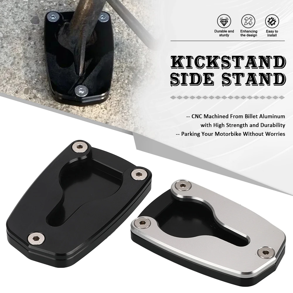 

For Honda XL1000V VARADERO XL 1000V 2003-2011 2010 Motorcycle Kickstand Extender Foot Side Extension Support Plate Enlarged Base