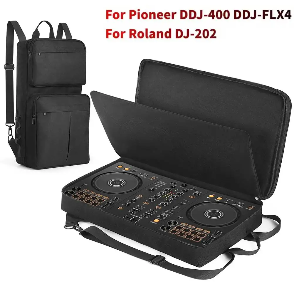 حقيبة حمل حقيبة كتف على ظهره لبايونير DDJ-400/DDJ-FLX4 لرولاند DJ-202 DJ تحكم حقيبة التخزين المضادة للخدش
