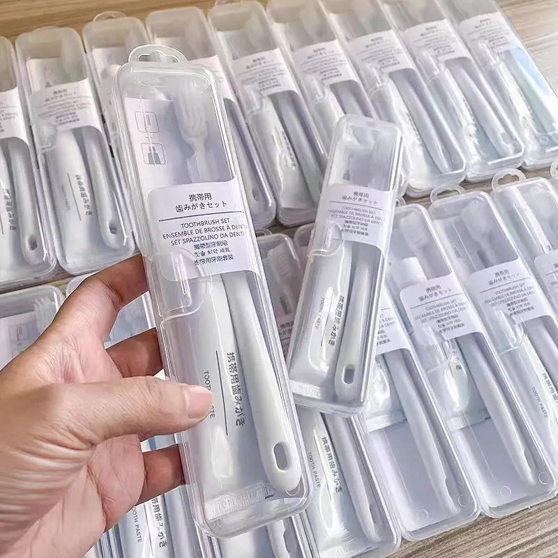 Cepillo de dientes desechable para viajes de negocios, hoteles, casas de familia, eliminación de sarro para el hogar, productos ecológicos, suministros portátiles